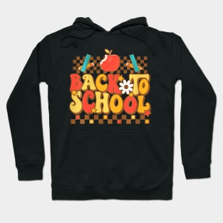 Groovy Teacher Vibes Elementary Welcome Back To School Hoodie